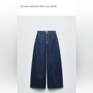 Zara High-Waisted Wide Leg Jeans